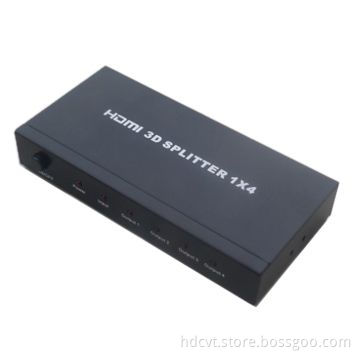 1 x 4HDMI Splitter, Supports 3D (HDCP) (HDMI 3D), Up to 225MHz Operating Frequency
